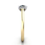 Cushion Cut Solitaire Diamond Ring Yellow Gold RS34 SV Cushion Cut Solitaire Diamond Ring Yellow Gold RS34 SV