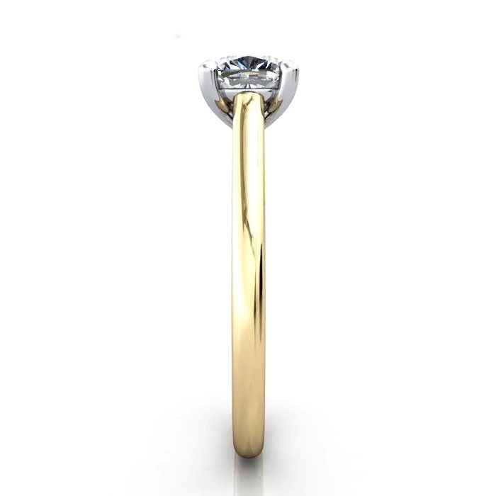 Cushion Cut Solitaire Diamond Ring Yellow Gold RS34 SV Cushion Cut Solitaire Diamond Ring Yellow Gold RS34 SV