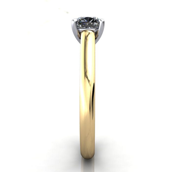 Cushion Cut Solitaire Diamond Ring Yellow Gold RS35 SV Cushion Cut Solitaire Diamond Ring Yellow Gold RS35 SV