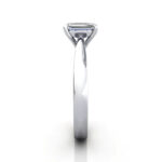 Emerald Cut Solitaire Diamond Ring White Gold RS27 SV Emerald Cut Solitaire Diamond Ring White Gold RS27 SV