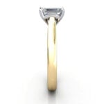 Emerald Cut Solitaire Diamond Ring Yellow Gold RS41 SV Emerald Cut Solitaire Diamond Ring Yellow Gold RS41 SV