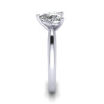 Heart Shaped Solitaire Diamond Ring Platinum RS7 SV Heart Shaped Solitaire Diamond Ring Platinum RS7 SV