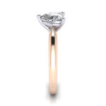 Heart Shaped Solitaire Diamond Ring Rose Gold RS7 SV Heart Shaped Solitaire Diamond Ring Rose Gold RS7 SV