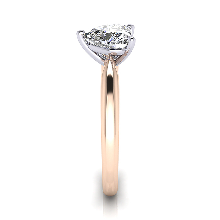 Heart Shaped Solitaire Diamond Ring Rose Gold RS7 SV Heart Shaped Solitaire Diamond Ring Rose Gold RS7 SV