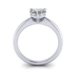 Heart Shaped Solitaire Diamond Ring White Gold RS7 TF