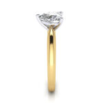 Heart Shaped Solitaire Diamond Ring Yellow Gold RS7 SV Heart Shaped Solitaire Diamond Ring Yellow Gold RS7 SV