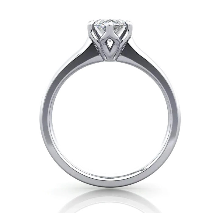 Marquise Cut Solitaire Diamond Ring Platinum RS19 TF Marquise Cut Solitaire Diamond Ring Platinum RS19 TF