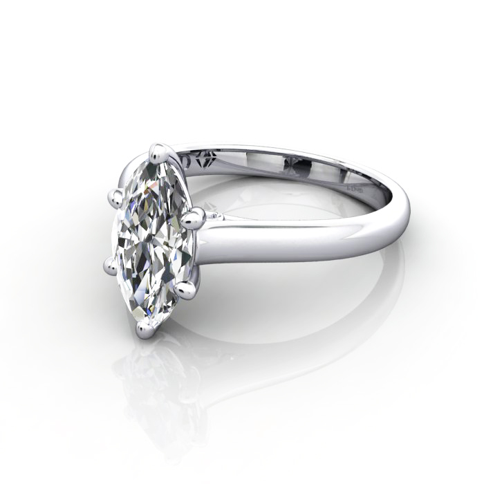 Marquise Cut Solitaire Diamond Ring Platinum RS34 LF Marquise Cut Solitaire Diamond Ring Platinum RS34 LF