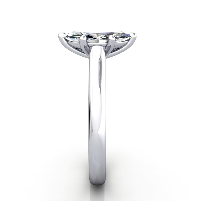 Marquise Cut Solitaire Diamond Ring Platinum RS34 SV Marquise Cut Solitaire Diamond Ring Platinum RS34 SV