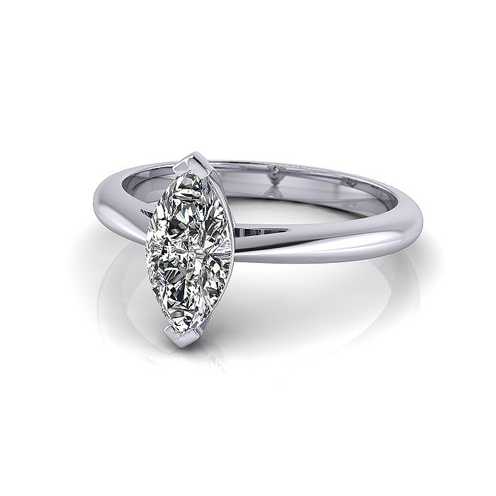 Marquise Cut Solitaire Diamond Ring Platinum RS5 LF Marquise Cut Solitaire Diamond Ring Platinum RS5 LF