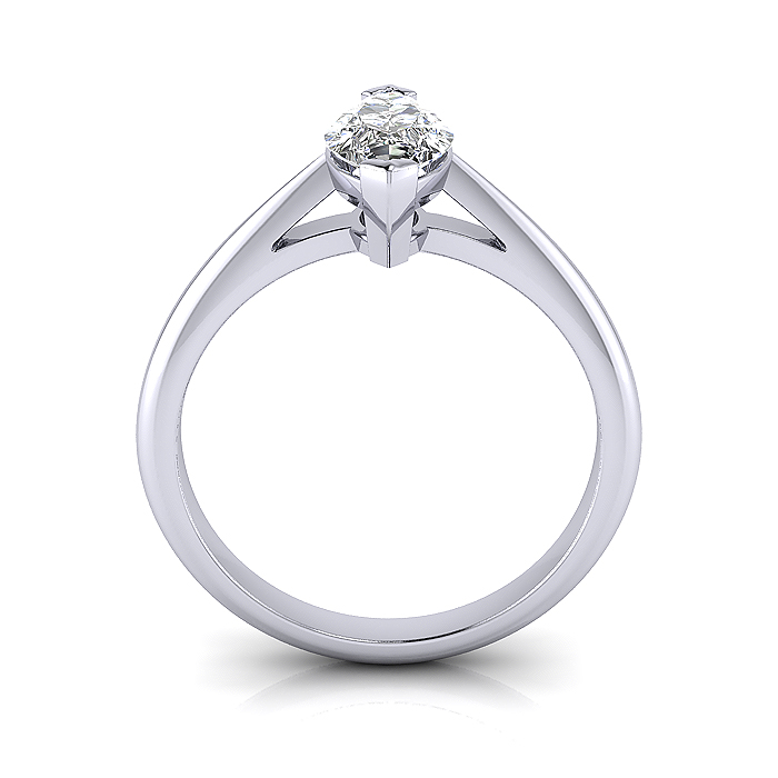 Marquise Cut Solitaire Diamond Ring Platinum RS5 TF Marquise Cut Solitaire Diamond Ring Platinum RS5 TF