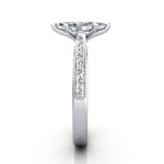 Marquise Cut Solitaire Diamond Ring Platinum RS50 SV
