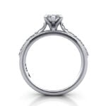 Marquise Cut Solitaire Diamond Ring Platinum RS50 TF