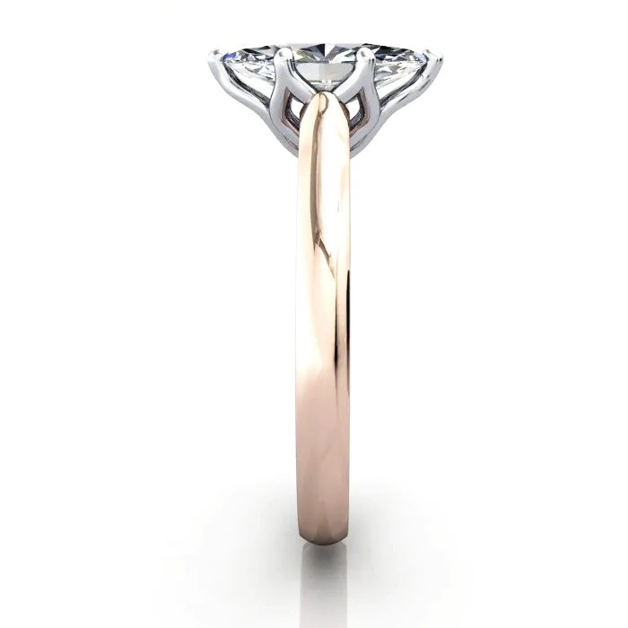 Marquise Cut Solitaire Diamond Ring Rose Gold RS19 SV Marquise Cut Solitaire Diamond Ring Rose Gold RS19 SV