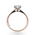 Marquise Cut Solitaire Diamond Ring Rose Gold RS28 TF