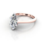 Marquise Cut Solitaire Diamond Ring Rose Gold RS34 LF Marquise Cut Solitaire Diamond Ring Rose Gold RS34 LF