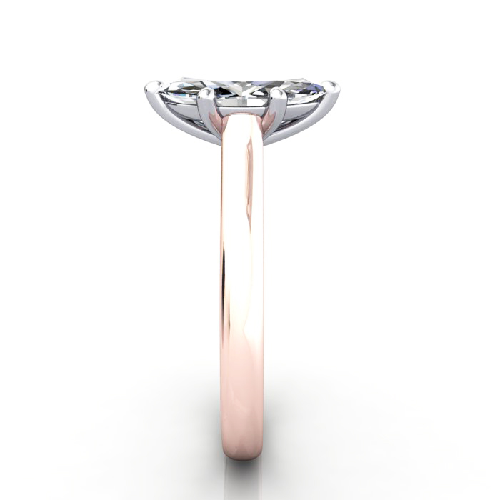 Marquise Cut Solitaire Diamond Ring Rose Gold RS34 SV Marquise Cut Solitaire Diamond Ring Rose Gold RS34 SV