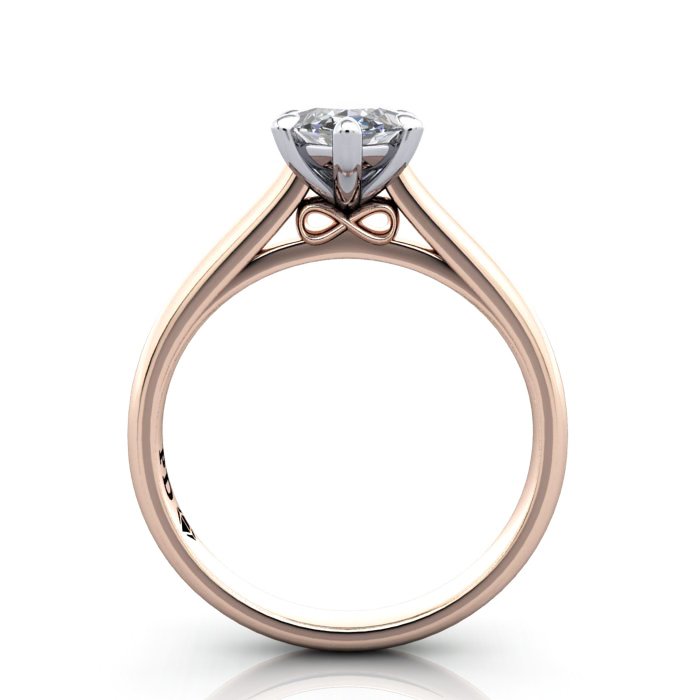 Marquise Cut Solitaire Diamond Ring Rose Gold RS34 TF Marquise Cut Solitaire Diamond Ring Rose Gold RS34 TF