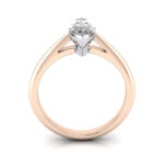 Marquise Cut Solitaire Diamond Ring Rose Gold RS5 TF Marquise Cut Solitaire Diamond Ring Rose Gold RS5 TF
