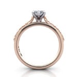 Marquise Cut Solitaire Diamond Ring Rose Gold RS50 TF Marquise Cut Solitaire Diamond Ring Rose Gold RS50 TF