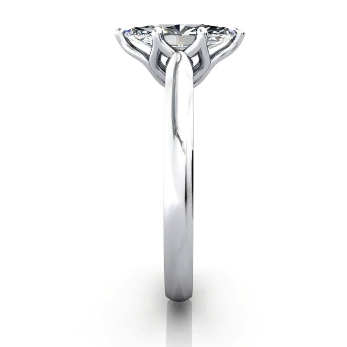 Marquise Cut Solitaire Diamond Ring White Gold RS19 SV Marquise Cut Solitaire Diamond Ring White Gold RS19 SV