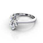 Marquise Cut Solitaire Diamond Ring White Gold RS34 LF Marquise Cut Solitaire Diamond Ring White Gold RS34 LF