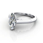 Marquise Cut Solitaire Diamond Ring White Gold RS35 LF Marquise Cut Solitaire Diamond Ring White Gold RS35 LF