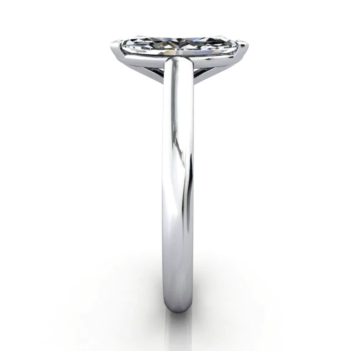 Marquise Cut Solitaire Diamond Ring White Gold RS35 SV Marquise Cut Solitaire Diamond Ring White Gold RS35 SV