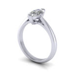Marquise Cut Solitaire Diamond Ring White Gold RS5 3D Marquise Cut Solitaire Diamond Ring White Gold RS5 3D