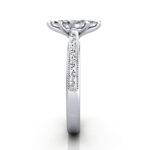 Marquise Cut Solitaire Diamond Ring White Gold RS50 SV