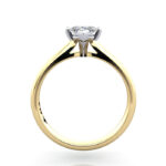 Marquise Cut Solitaire Diamond Ring Yellow Gold RS28 TF