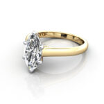 Marquise Cut Solitaire Diamond Ring Yellow Gold RS34 LF Marquise Cut Solitaire Diamond Ring Yellow Gold RS34 LF