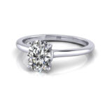 Oval Cut Solitaire Diamond Ring Platinum RS1 LF Oval Cut Solitaire Diamond Ring Platinum RS1 LF