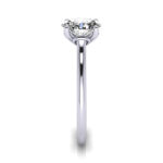 Oval Cut Solitaire Diamond Ring Platinum RS1 SV Oval Cut Solitaire Diamond Ring Platinum RS1 SV