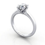 Oval Cut Solitaire Diamond Ring Platinum RS19 3D Oval Cut Solitaire Diamond Ring Platinum RS19 3D