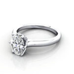 Oval Cut Solitaire Diamond Ring Platinum RS19 LF Oval Cut Solitaire Diamond Ring Platinum RS19 LF