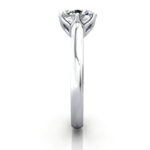 Oval Cut Solitaire Diamond Ring Platinum RS19 SV Oval Cut Solitaire Diamond Ring Platinum RS19 SV