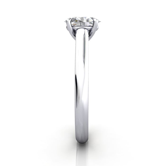 Oval Cut Solitaire Diamond Ring Platinum RS35 SV Oval Cut Solitaire Diamond Ring Platinum RS35 SV