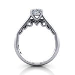 Oval Cut Solitaire Diamond Ring Platinum RS35 TF Oval Cut Solitaire Diamond Ring Platinum RS35 TF