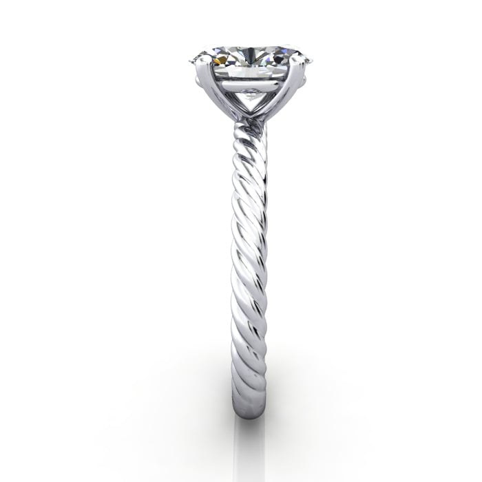 Oval Cut Solitaire Diamond Ring Platinum RS38 SV Oval Cut Solitaire Diamond Ring Platinum RS38 SV
