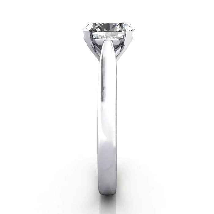 Oval Cut Solitaire Diamond Ring Platinum RS41 SV Oval Cut Solitaire Diamond Ring Platinum RS41 SV