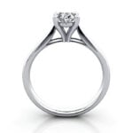 Oval Cut Solitaire Diamond Ring Platinum RS41 TF Oval Cut Solitaire Diamond Ring Platinum RS41 TF