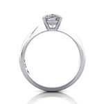Oval Cut Solitaire Diamond Ring Platinum RS48 TF Oval Cut Solitaire Diamond Ring Platinum RS48 TF