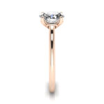 Oval Cut Solitaire Diamond Ring Rose Gold RS1 SV Oval Cut Solitaire Diamond Ring Rose Gold RS1 SV