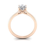 Oval Cut Solitaire Diamond Ring Rose Gold RS1 TF Oval Cut Solitaire Diamond Ring Rose Gold RS1 TF