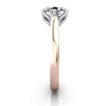 Oval Cut Solitaire Diamond Ring Rose Gold RS19 SV