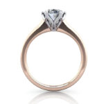Oval Cut Solitaire Diamond Ring Rose Gold RS19 TF