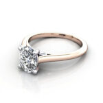 Oval Cut Solitaire Diamond Ring Rose Gold RS34 LF Oval Cut Solitaire Diamond Ring Rose Gold RS34 LF