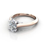 Oval Cut Solitaire Diamond Ring Rose Gold RS35 LF Oval Cut Solitaire Diamond Ring Rose Gold RS35 LF