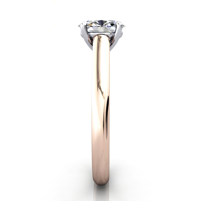 Oval Cut Solitaire Diamond Ring Rose Gold RS35 SV Oval Cut Solitaire Diamond Ring Rose Gold RS35 SV